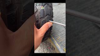 patch a punctured motorbike tire with a screw motortoy toys hobbies shortvideo cr7 [upl. by Yt]