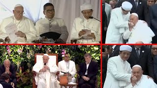 Francesco “benedice” tutte le religioni in Indonesia apostasia [upl. by Alletsyrc]