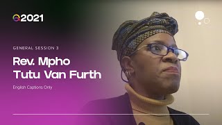 Rev Mpho Tutu Van Furth  General Session 3  2021 Q Christian Fellowship Conference [upl. by Parrie]