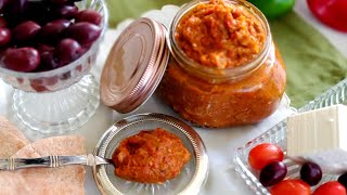 AJVAR EGGPLANTRED PEPPER SPREADDIPCAVIAR  By Ani Eggplant Spread Sauce [upl. by Aihsila]