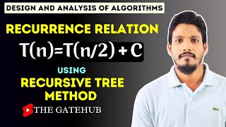 Recurrence Relation TnTn2  C  Substitution Method  GATECSE  DAA [upl. by Vachil]