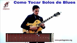 Como tocar blues en la guitarra Como improvisar Solos de Blues [upl. by Inverson]