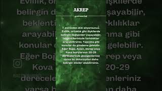 AKREP BURCU  16 KASIM URANÜSYEN BOĞA DOLUNAYI burçyorumları astroloji [upl. by Aruasor]