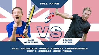 2021 Racketlon World Championship  Luke Griffiths v Jesper Ratzer  SemiFinal  Full Match [upl. by Tiloine240]