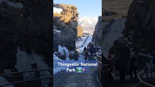 Natures Ice Canvas thingvellir in Winter❄☃️💙nationalpark nature shorts winter travel unesco [upl. by Audun]