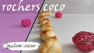 ROCHERS à la noix de coco MOELLEUX  recette facile et rapide  MADAME CUISINE [upl. by Meece65]