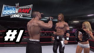 WWE SmackDown vs Raw 2007 Season Mode Edge Part 1 [upl. by Terrag706]