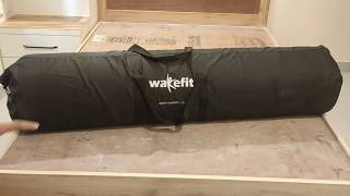 Best Wakefit Orthopedic Memory Foam Mattress  Unboxing and Review [upl. by Gwenora585]