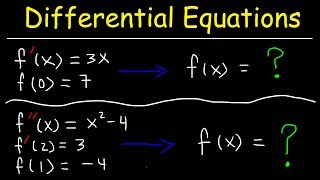 Finding Particular Solutions of Differential Equations Given Initial Conditions [upl. by Eivi]