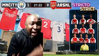 strictostrict Stricto Reacts to CALAFIORI SCREEAAMER Goal Man City 1  1 ARSENAL [upl. by Adnertal]