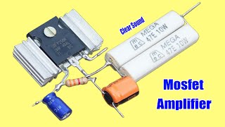 Mosfet Power Amplifier Circuit Using IRF250N Mosfet [upl. by Nicram]