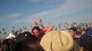 Crowd Surfing Fail US Open Surfing Modest Mouse [upl. by Auqenehs]