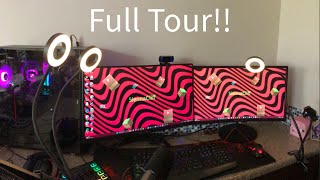 IRL Setup tour for 600 subscribers and then a Minecraft server [upl. by Avehsile]