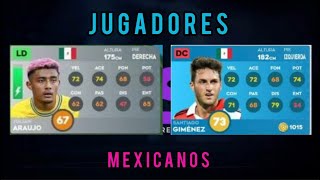 LAS MEDIAS DE LOS JUGADORES MEXICANOS EN DREAM LEAGUE SOCCER 2024 [upl. by Alset680]