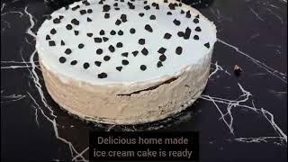 delicious home made chocolate ice cream cake recipe  chocolate ice cream cake banane ka tarika [upl. by Enoek]