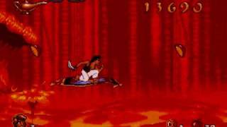 Aladdin game Sega Genesis 16 bit music songs [upl. by Nehte955]