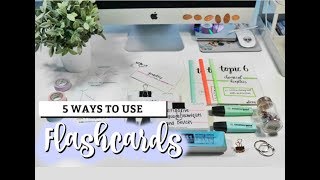 5 WAYS TO USE FLASHCARDS  studycollab alicia [upl. by Bergstrom556]