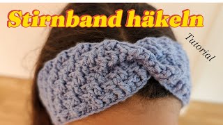 Stirnband häkeln  Tutorial [upl. by Abehsile]