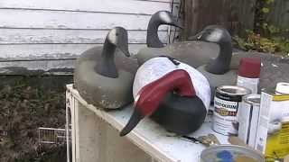 Painting A Canvasback Decoy [upl. by Crellen]