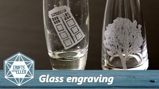 How To Engrave Glass With a Dremel  Beginners Tutorial [upl. by Atneciv]