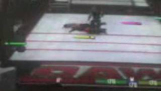 Jeff Hardy and Hornswoggle vs Umaga and MVP wwe 2008 pc [upl. by Susejedairam]