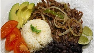 Vaca frita  Cuban fried shredded beef [upl. by Irrahs940]