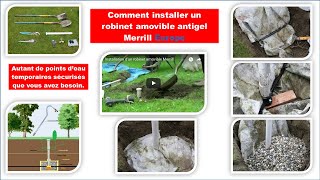 Comment installer un robinet amovible antigel Merrill Europe [upl. by Nisa]