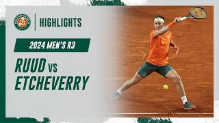 Ruud vs Etcheverry Round 3 Highlights  RolandGarros 2024 [upl. by Otiv]