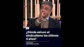 ¿DÓNDE ESTUVO EL SINDICALISMO LOS ÚLTIMOS 4 AÑOS Jorge Macri jefe de gobierno [upl. by Airekal]