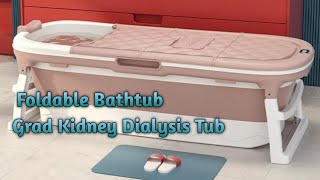 Foldable bath tub Portable bath tub Grad kidney dialysis tub Bath tub for adults [upl. by Enrobyalc774]