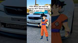 Car Enthusiasts rejoice Boost Season is upon us shorts carenthusiast carmemes goku [upl. by Melicent]