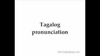 Learn Tagalog 03  Tagalog pronunciation Long vowels [upl. by Dorian]