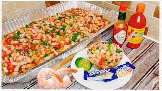 ✅👩‍🍳CEVICHE de CAMARON RECETA facil y RAPIDO🍤 [upl. by Alecram]