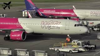 Wizzair Abu dhabi livery A321271NX Arrival at Eindhoven Airport [upl. by Edveh5]