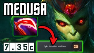 New Meta Desolator Medusa Split Shot Modifiers level 25 Talent New Broken Dota 2 [upl. by Eillit]