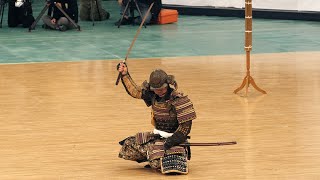 Shojitsu Kenrikata Ichiryu Katchu Battojutsu  42nd Japanese Kobudo Demonstration 2019 [upl. by Ezitram]