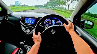 Driving POV SUZUKI BALENO HATCHBACK 14 AT 2017  ACCELERATION amp HANDLING  Car Test Drive ASMR [upl. by Austina]