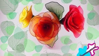 Rosas de media para mamá ❁SUPERMANUALIDADES ❁ [upl. by Socrates]