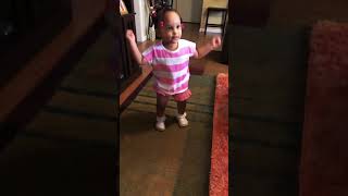 I turned this on for my one year old and this is what she did 😂 [upl. by Yared]