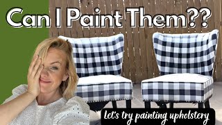 UNBELIEVABLE TRANSFORMATION  Watch How I Paint a Fabric Chair and Create a quotWOWquot Factor [upl. by Lyndsay]