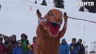 Dinosaur Skiing Over Water [upl. by Juliane]