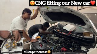 😍CNG fitting our New Car❤️  Coimbatore ￼📍 Js Auto Gas  Mileage increase 🤩 Aj Squad [upl. by Bryant2]