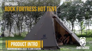 OneTigris Rock Fortress Hot Tent  46person Teepee Tent [upl. by Olegna]