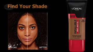 Dark to Deep Shades of Loreal Infallible 24HR Pro Matte Foundation [upl. by Bonnell]