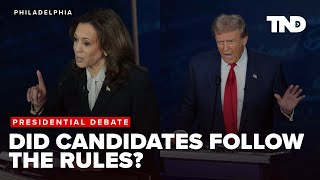 Did Kamala Harris and Donald Trump follow the presidential debate rules 2024 Debate analysis [upl. by Hong]