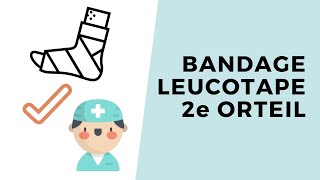 Bandage Leucotape du 2e orteil [upl. by Akemrehs2]