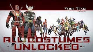 Marvel Ultimate Alliance 2  All Character Costumes Unlocked [upl. by Rasmussen548]