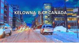 Kelowna BC Canada  Winter 2024 HDR 4K 60fps [upl. by Lockwood473]