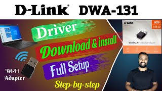 D Link DWA131 wifi Adaptor  300Mbps installation  D Link DWA131 ko install kaise kare pc me 🔥🔥 [upl. by Adnarom996]