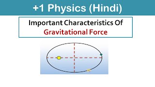 Important Characteristics Of Gravitational Force Hindi  Class 11  Chemistry [upl. by Nelaf]